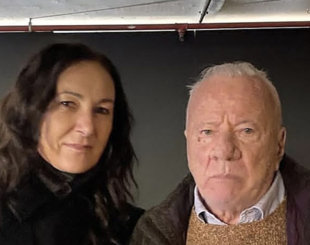 Marcella Russo con Achille Bonito Oliva