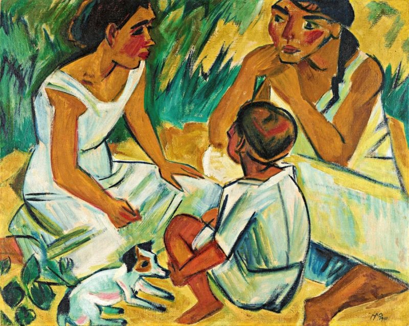 Max Pechstein, La conversazione, 1920