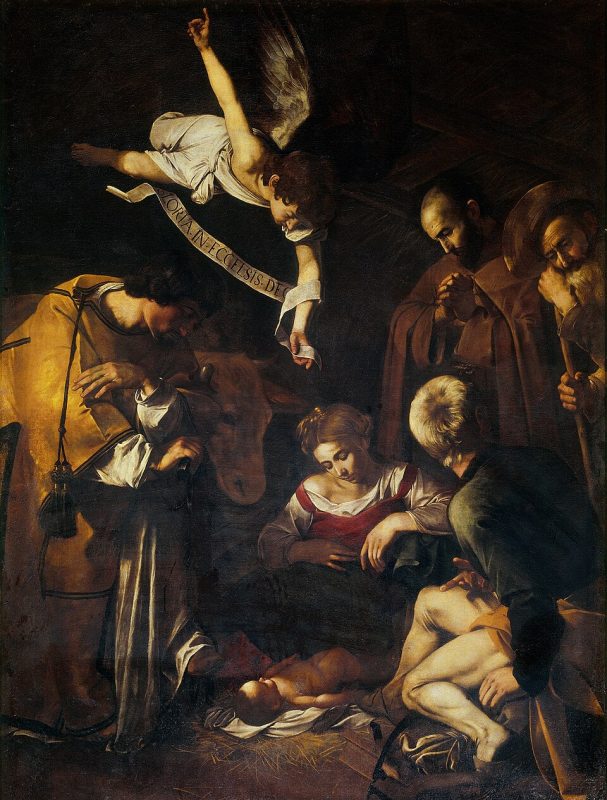 Michelangelo Merisi detto il Caravaggio, Natività con i Santi Lorenzo e Francesco. Trafugato nel 1969 dall'Oratorio di San Lorenzo di Palermo
