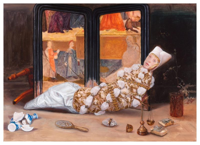 Teodora Axente, Allegoria. Dedica ad Ambrogio Lorenzetti, Siena, foto via Galleria Rosenfeld