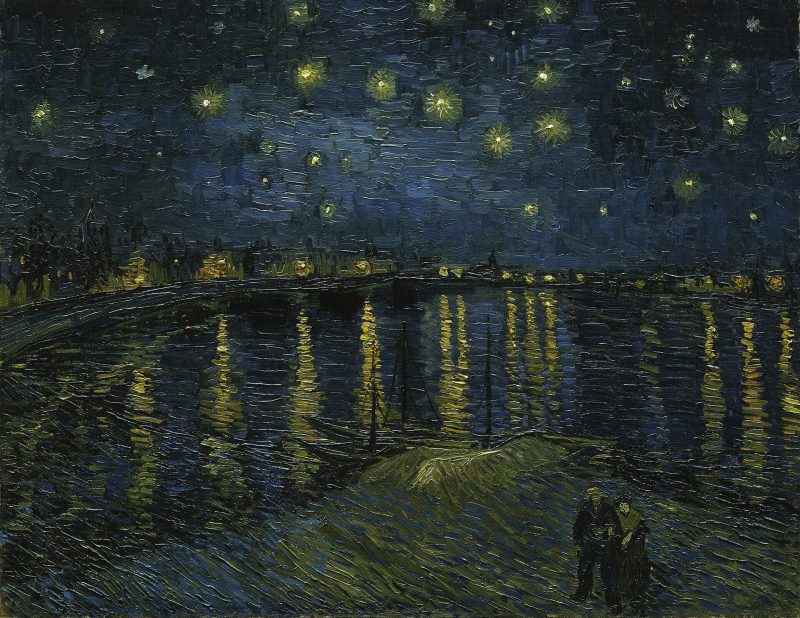 Vincent van Gogh, Notte stellata sul Rodano, 1888. Parigi, Musée d'Orsay