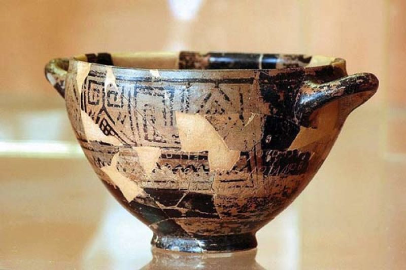 Coppa di Nestore, Museo Pithecusae, Lacco Ameno past