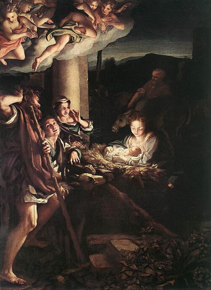 Correggio, L'Adorazione dei pastori, conosciuta anche come La Notte, 1525-1530 circa, Gemäldegalerie di Dresda