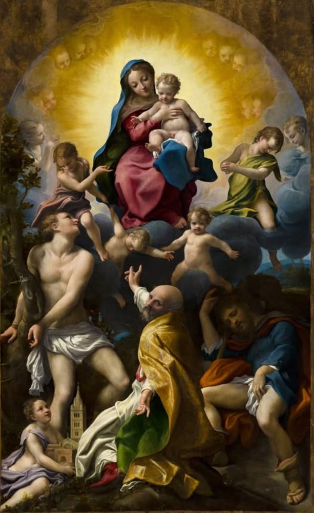 Correggio, Madonna di San Sebastiano, 1524 circa, Dresda, Gemäldegalerie