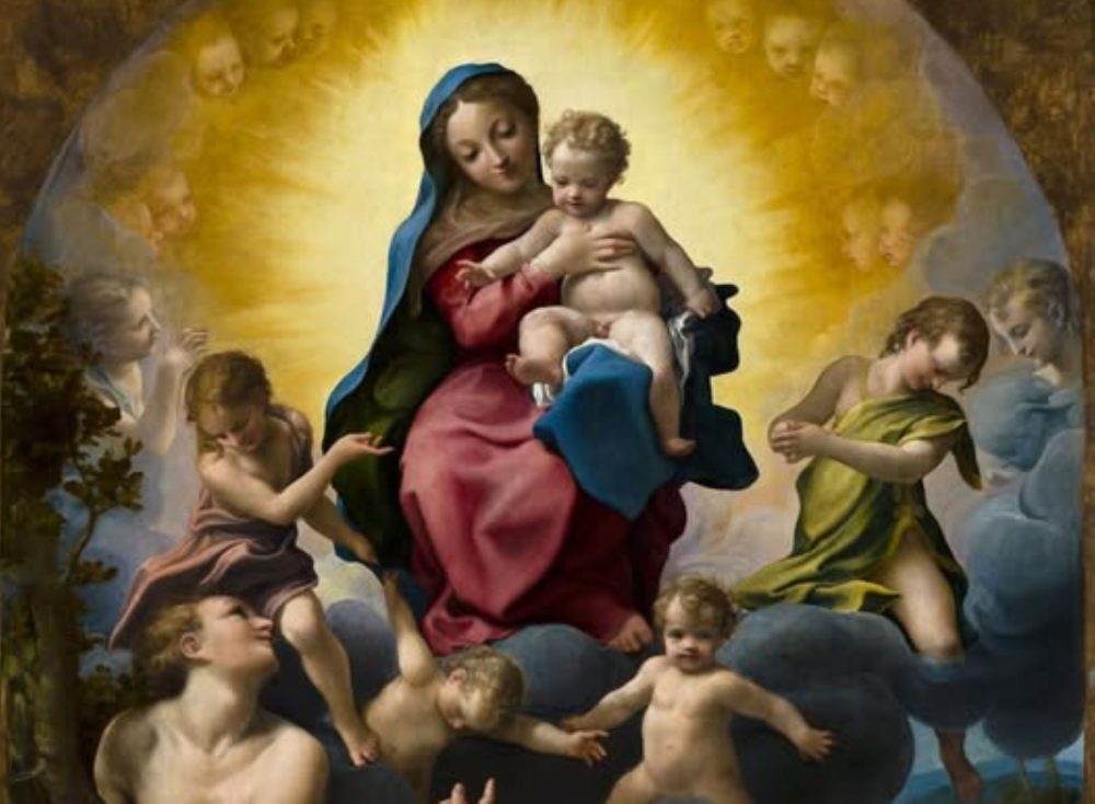 Correggio, Madonna di San Sebastiano, 1524 circa, Dresda, Gemäldegalerie (particolare)