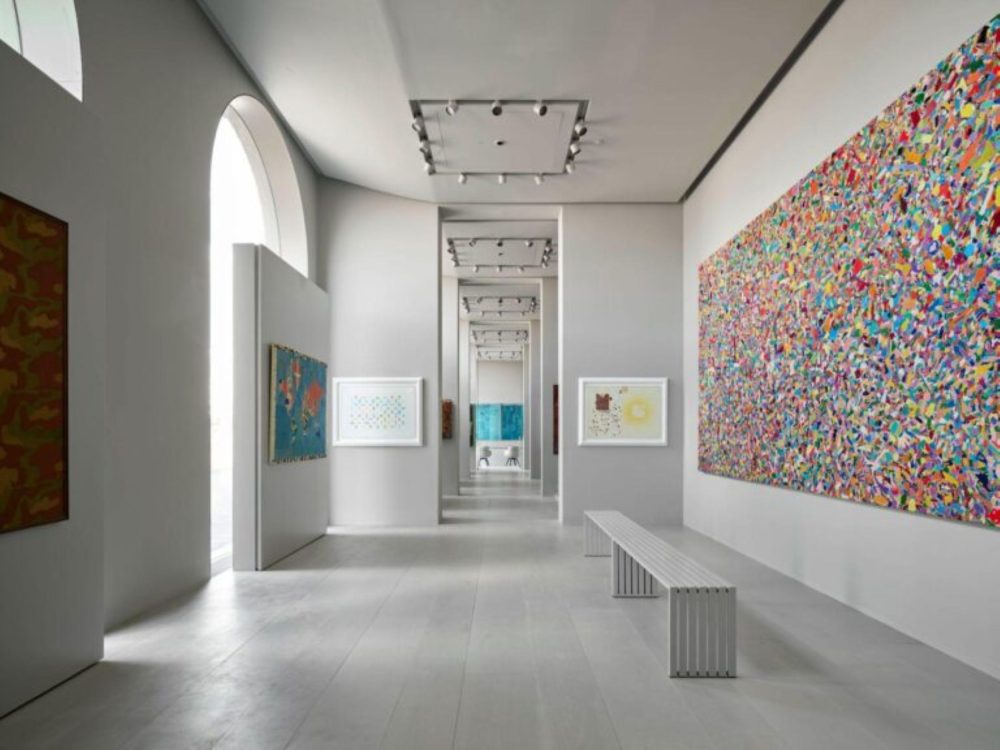 L'allestimento interno di Palazzo San Giorgio