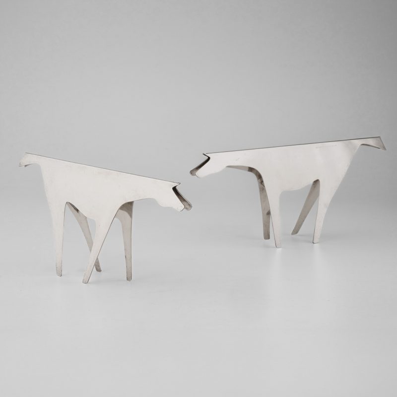 Lotto 353, Gio Ponti, Due sculture mod. Cavallo. Stima 1.500-2.000 euro. Cambi Casa d'Aste