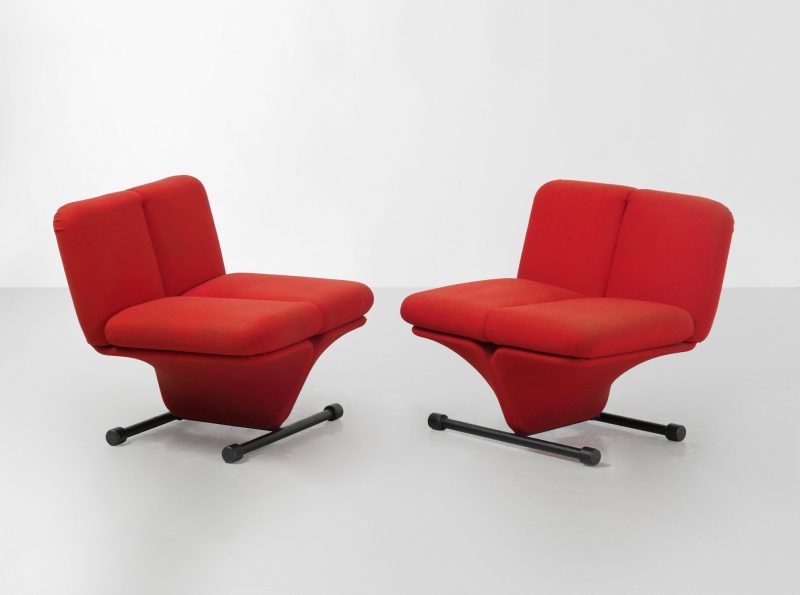 Lotto 454, Gino Ganelli, Due poltrone mod. Ghinus. Stima 500-600 euro. Cambi Casa d'Aste