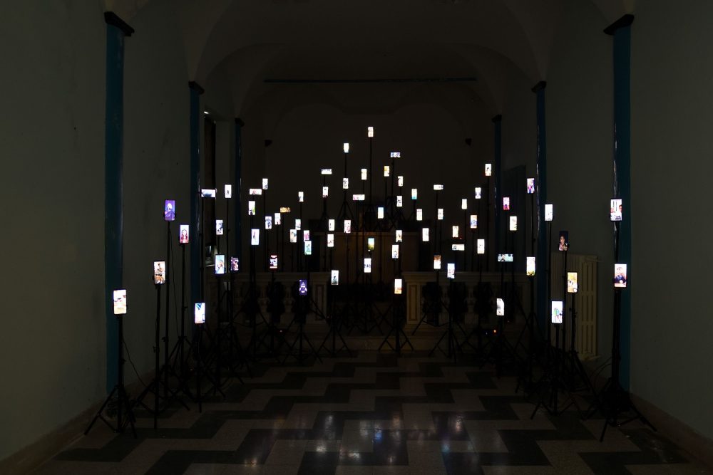 Max Magaldi, Vainglory, installation view Cappella ex Carcere Sant'Agostino, courtesy CONNEXXION, Ph Michele Alberto Sereni