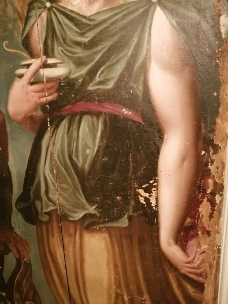 Pala dei tre Arcangeli, B. Poccetti, dett., Palazzo Scoppa