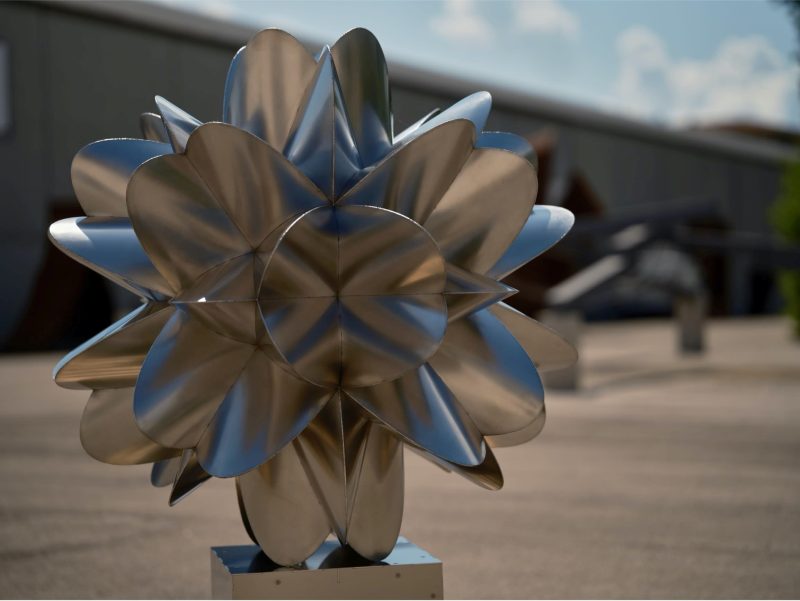 Shigeru Saito - Word Container, 2022 - Stainless steel 316 welding - 155x123x123 cm - ed di 7