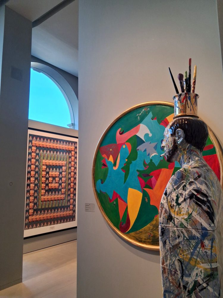 L'allestimento interno di Palazzo San Giorgio