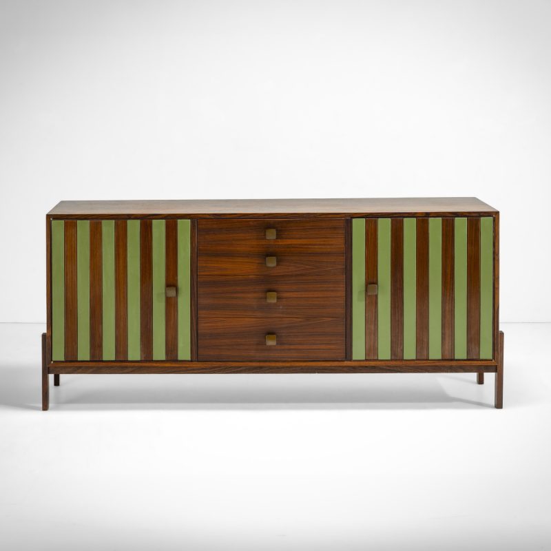 Lotto 134, Ettore Sottsass, Mobile contenitore mod. MS 180 Stima 25.000-30.000 euro. Cambi Casa d'Aste