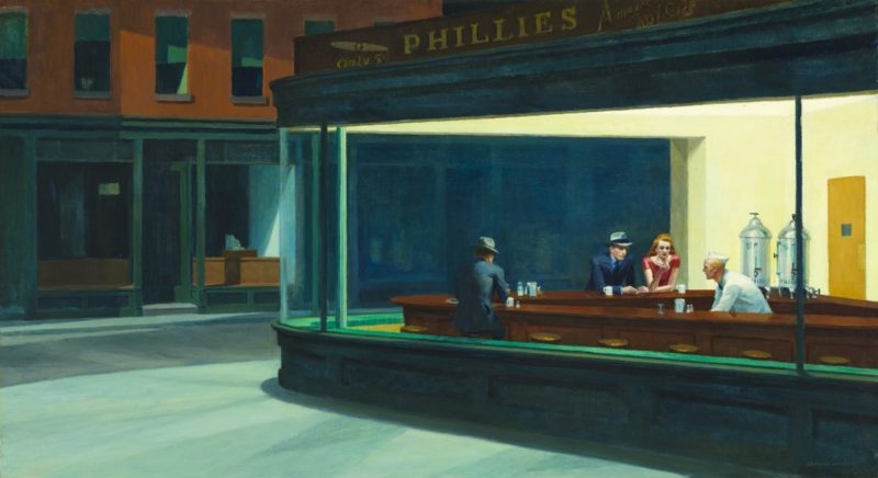 Edward Hopper, I nottambuli (Nighthawks), 1942, Art Institute of Chicago