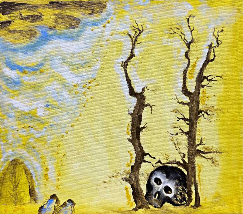 Enzo Cucchi, Senza titolo, 2026, olio su tela, cm 26x30 Courtesy Galleria Poggiali