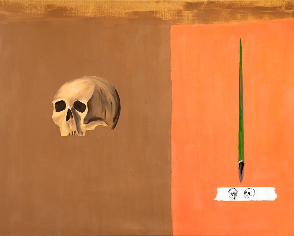 Enzo Cucchi, Senza titolo, 2026, pigmenti e olio su tela, cm 170x212, Courtesy Galleria Poggiali
