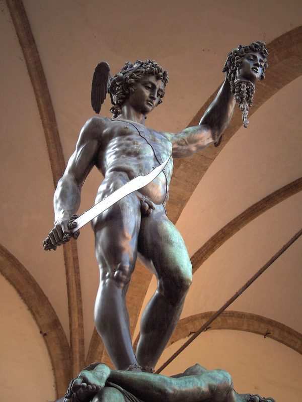 Benvenuto Cellini, Perseo con la testa di Medusa, 1545-1554. Firenze, Loggia dei Lanzi