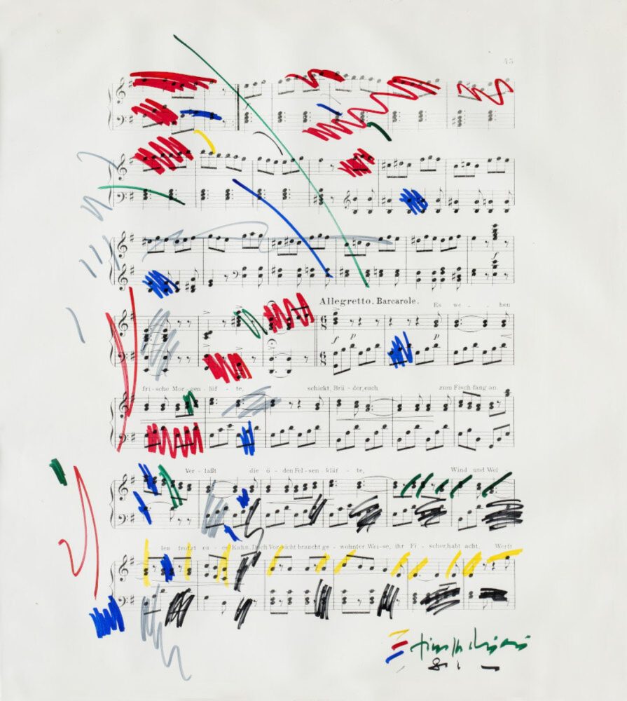 Giuseppe Chiari, Senza titolo, 1982, galleria Il Ponte, Firenze
