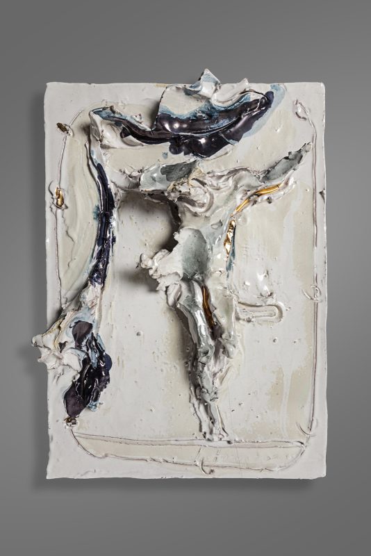 Lotto 20Lucio Fontana, “Crocifissione”, 1959, 43 × 30 × 8 cm Venduto € 321.420 (diritti inclusi) Courtesy Capitolium Art