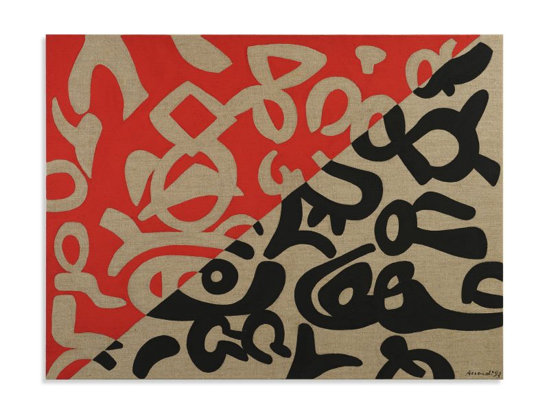 Lotto 35Carla Accardi, “Nerorosso”, 1993, 60 × 80 cm Venduto € 73.200 (diritti inclusi) Courtesy Capitolium Art