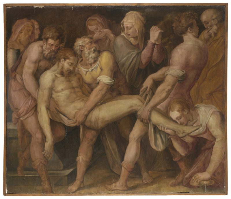Lotto 489 Giorgio Vasari (Arezzo 1511 - Firenze 1574) "Trasporto di Cristo al sepolcro" 1540-1545 circa, olio su tavola (cm 159x185) Stima € 200.000 - 250.000 Courtesy Il Ponte Casa d'Aste