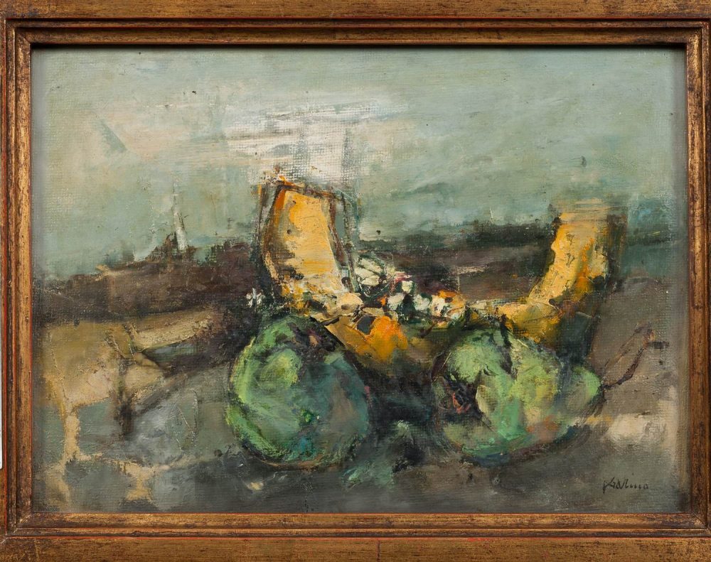 Piero Garino, Natura morta con melone e pere