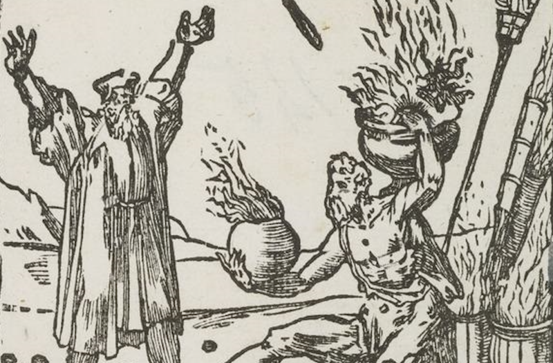 Domenico Beccafumi, Decima incisione delle dieci composizioni xilografiche realizzate da Domenico Beccafumi riguardanti l'alchimia (dettaglio)