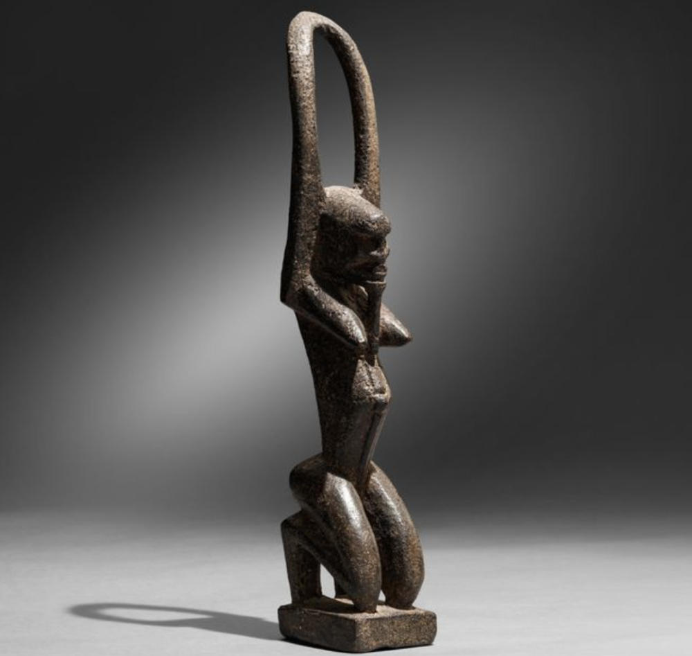 Lotto 3, Statua Tellem del Mali. Stima 10.000-15.000 euro. Cambi Casa d'Aste