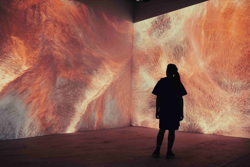 Una Sala immersiva del MAM, a Roma
