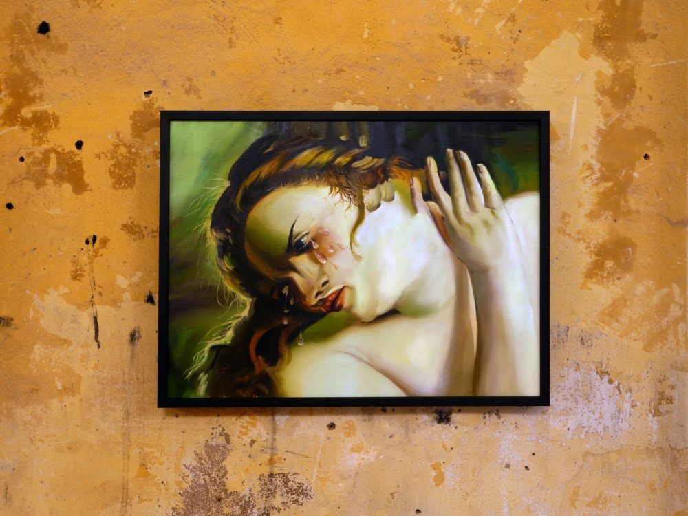 Veduta della mostra Chiara Calore. Non voltarti adesso, Ex Convento di San Francesco, Bagnacavallo, 2026. Foto Andrea Pezzi